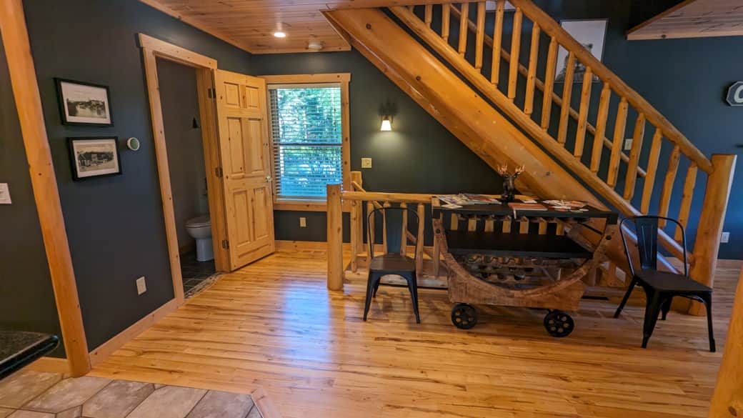 Half bath basement stairs