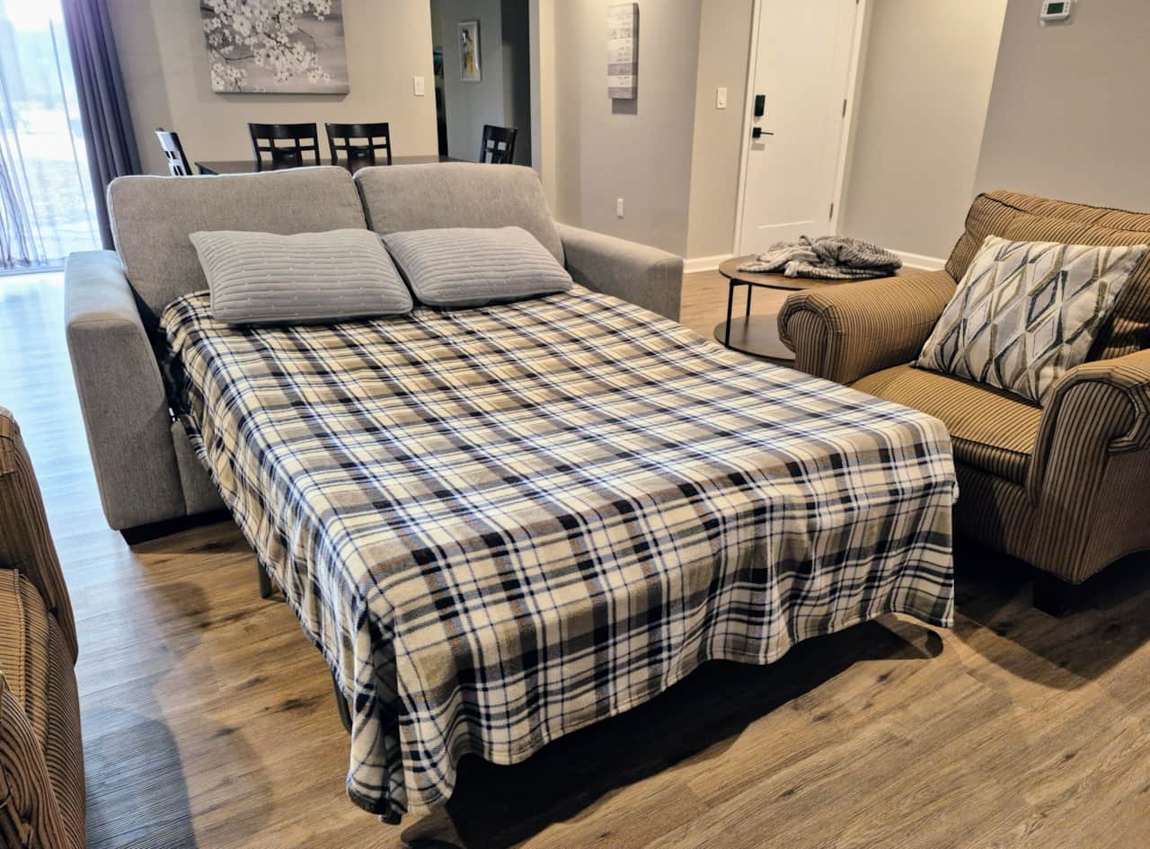 Sofa converts to a bed