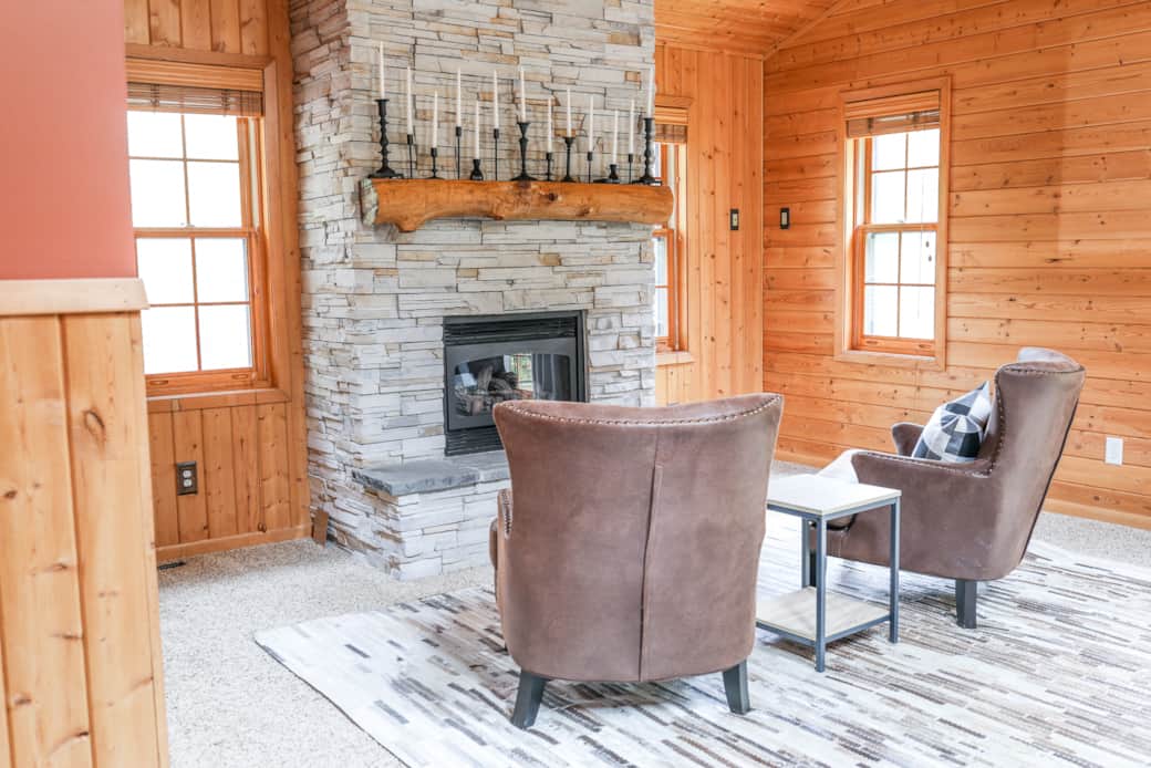 Master bedroom sitting area