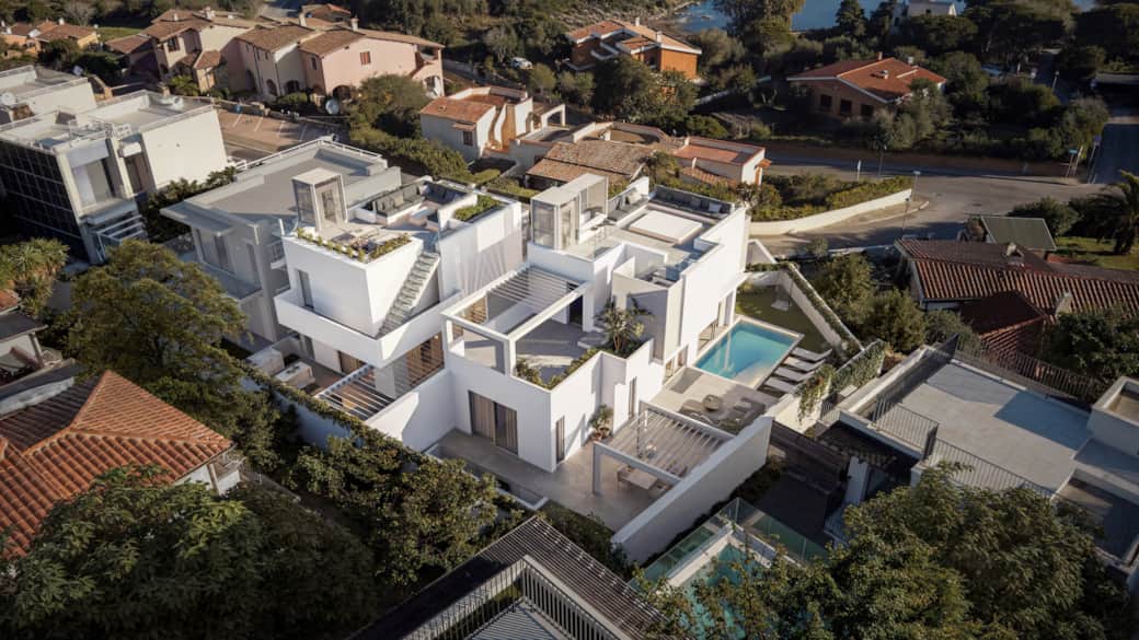 Top view Villas Golfo Aranci