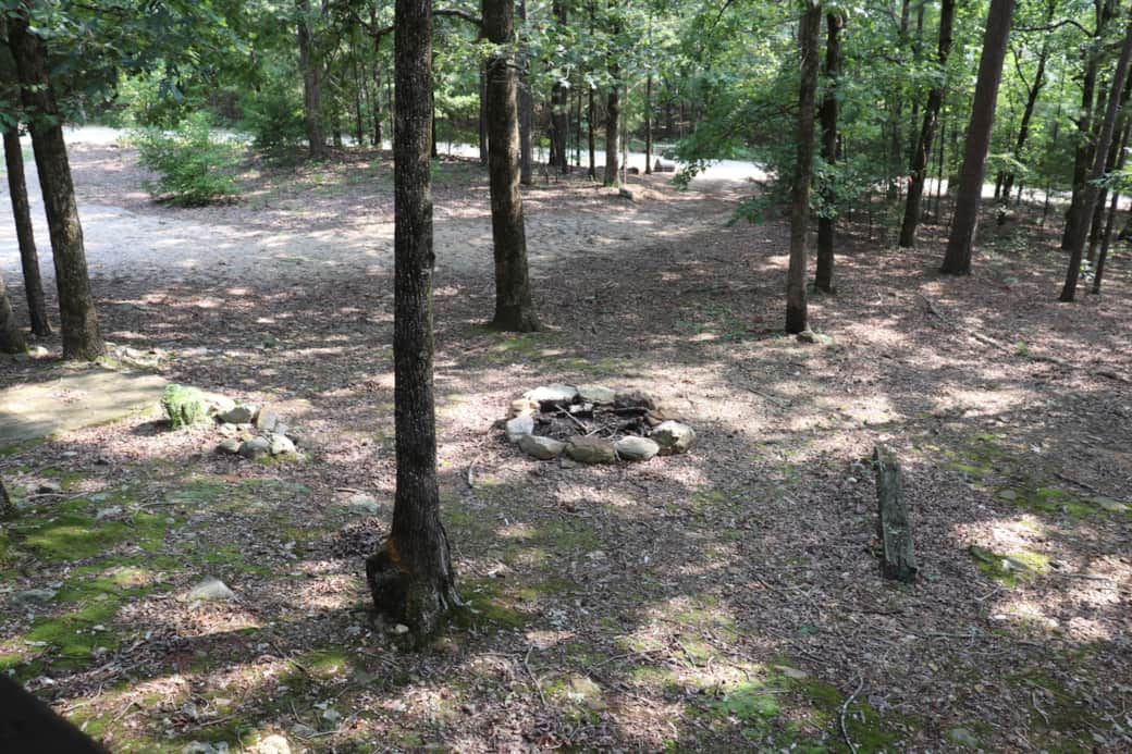 Small fire pit out front