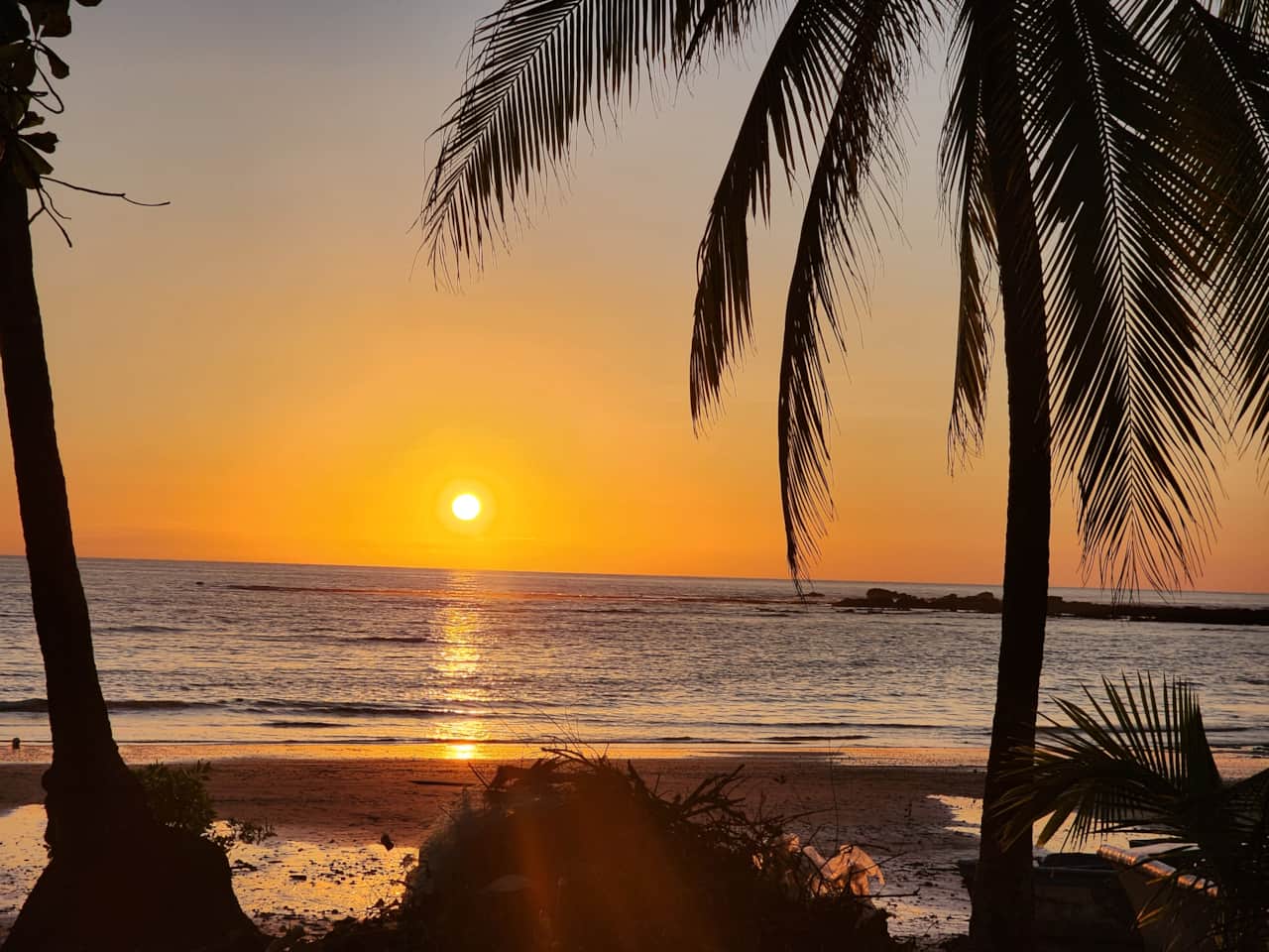 Playa Lagarto sunset
