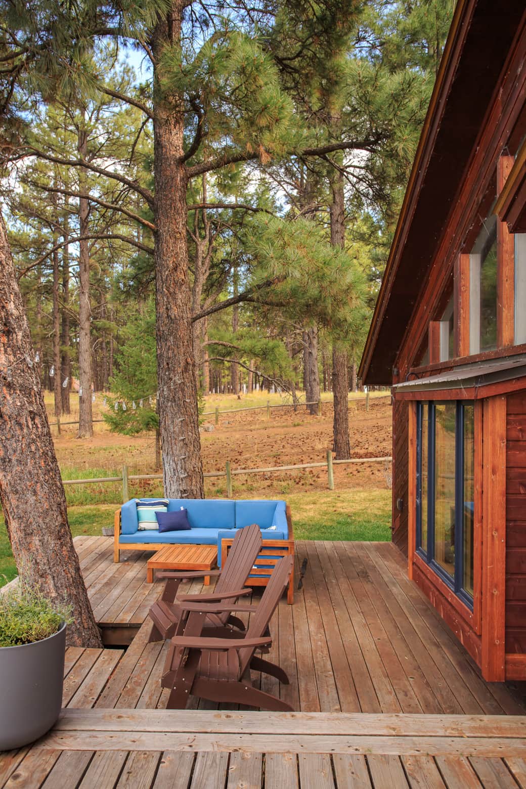 Back deck to greenbelt view
