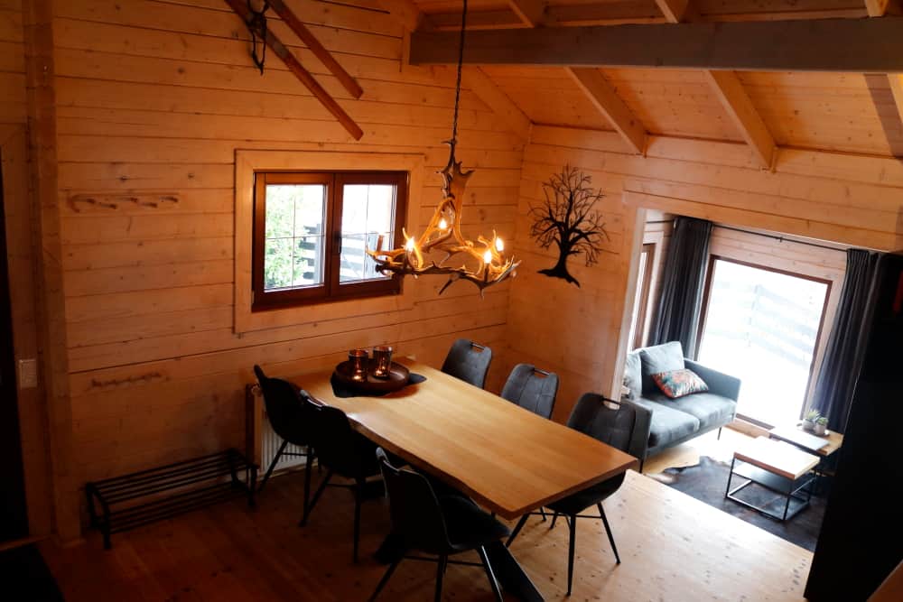 Blockhaus Sauerland Essbereich