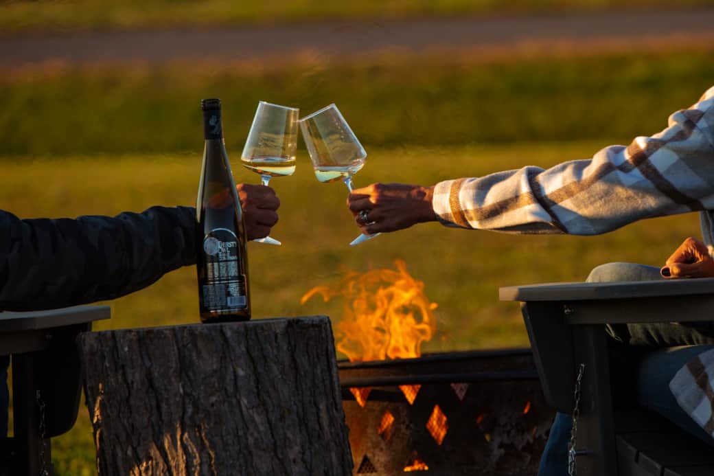 Wine glasses fire Wine glasses fire