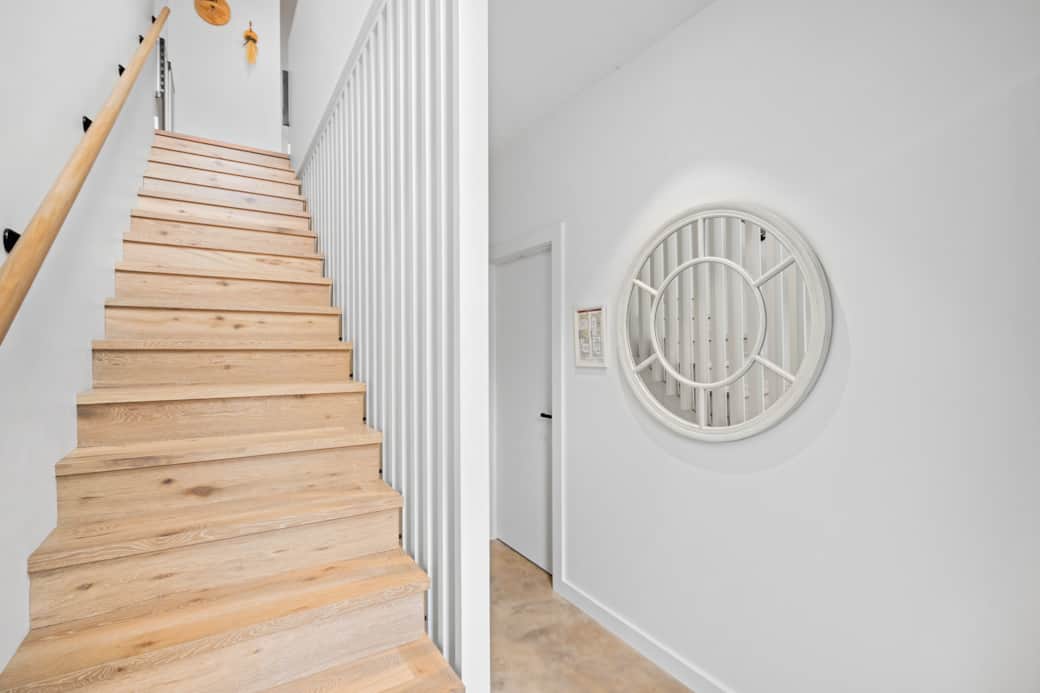 Stairs leading to the second floor