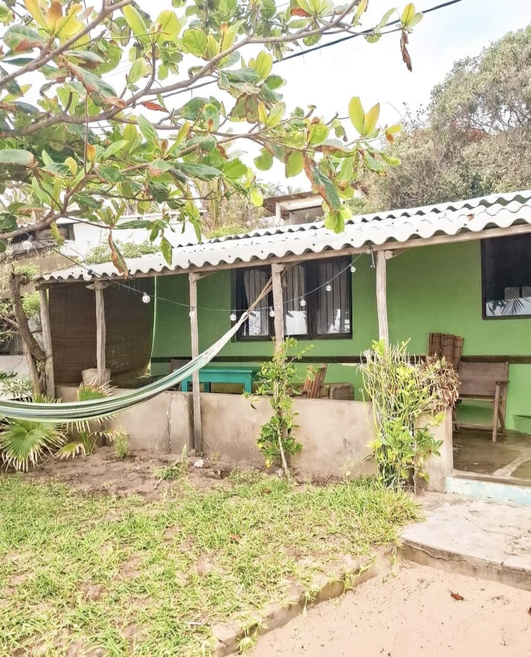 Green Cabin front view