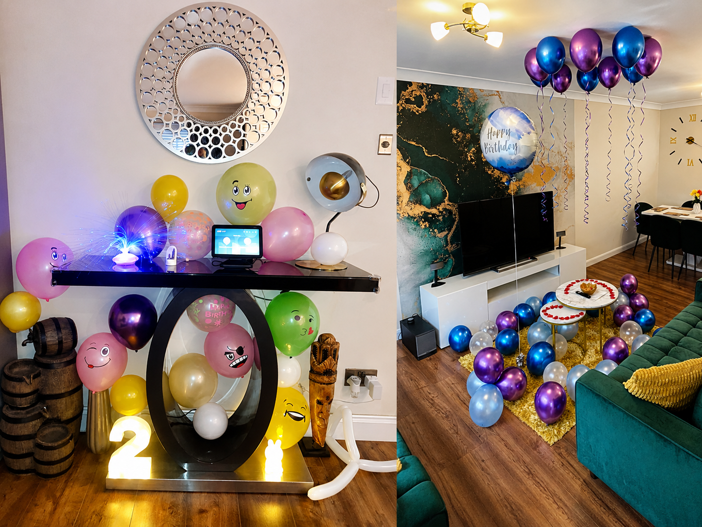 Real surprise room setups created by Osit Stays for special occasions in Northampton
