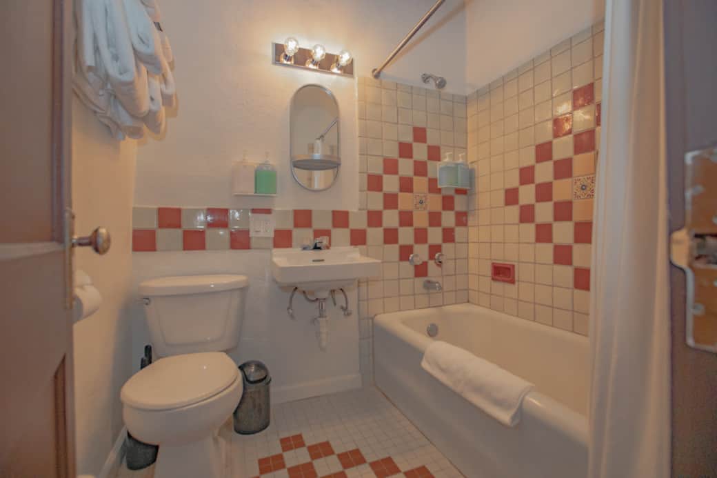 Vintage tile with new accessories.