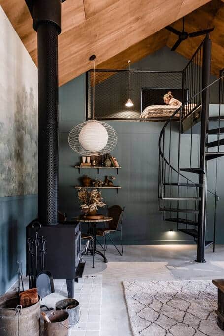 Moody yet luxurious interiors