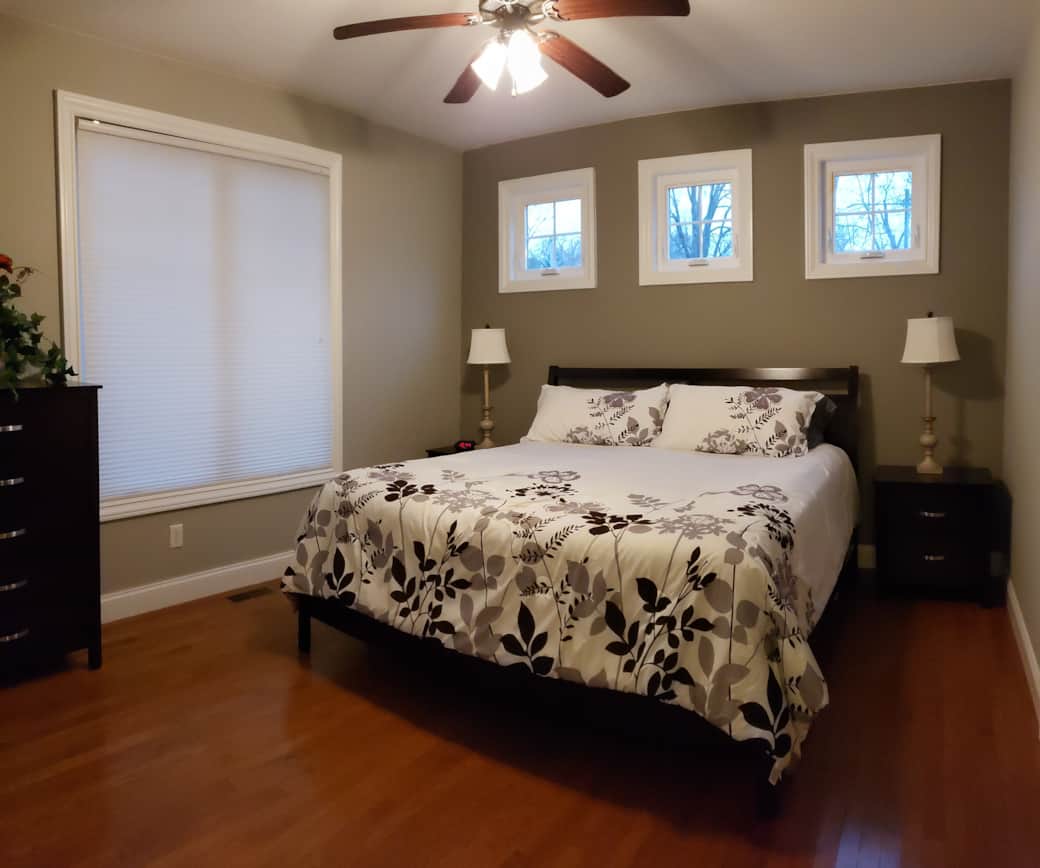 Master Bedroom with Walk In Closet