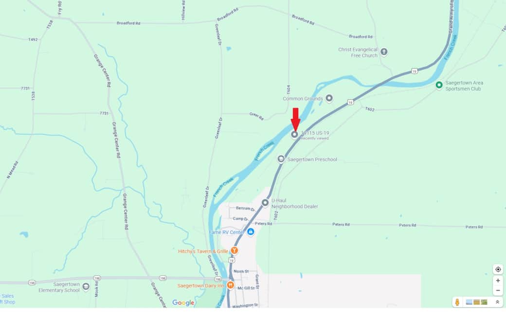 Map of the property location
