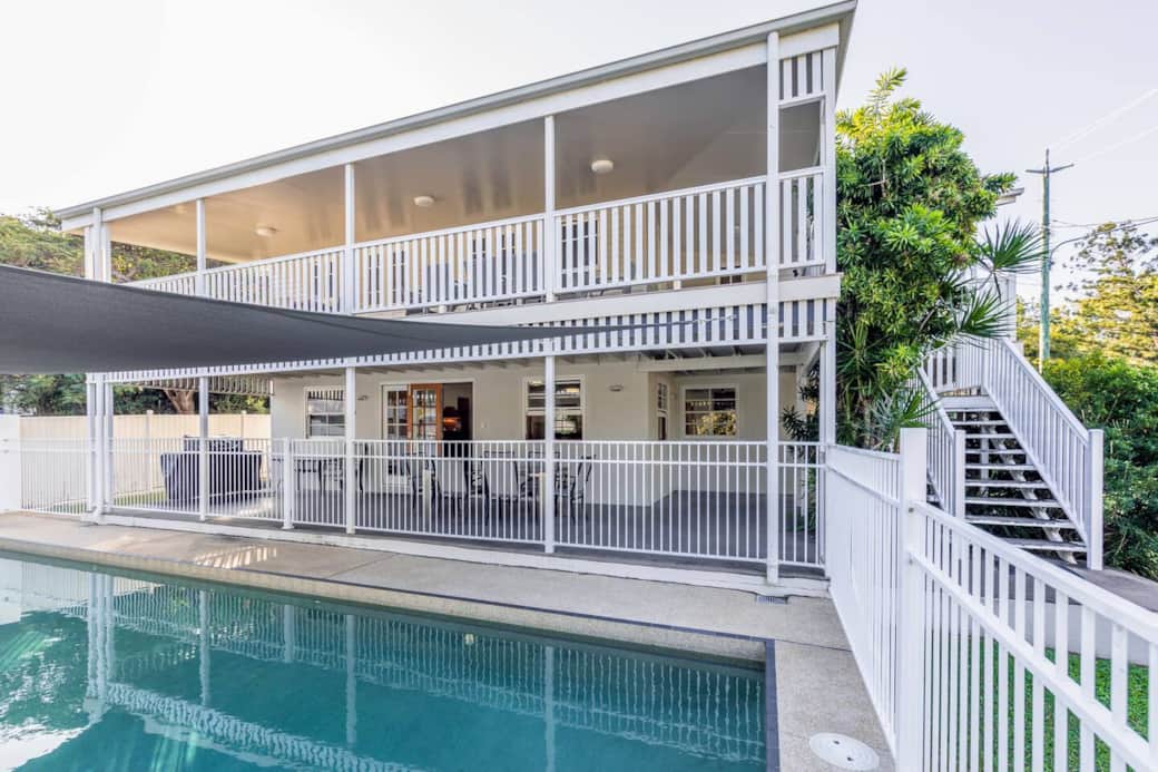 House view with pool