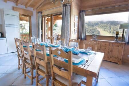 Dining space next to kitchen