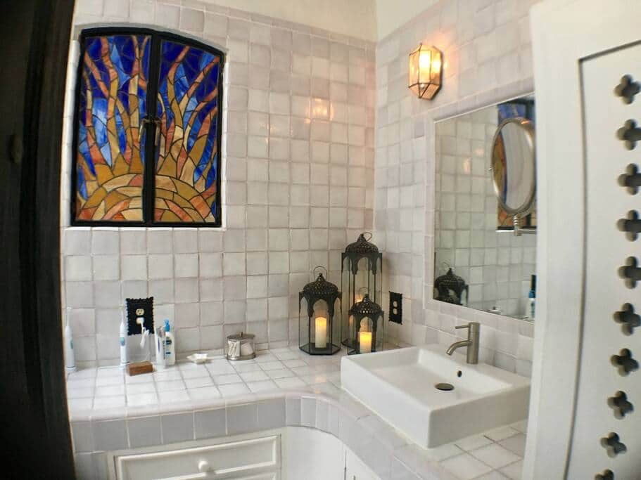 Master bath includes a large shower Master bath includes a large shower