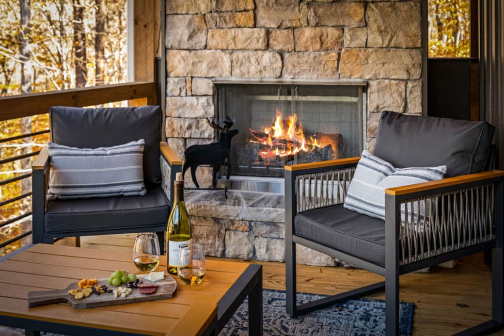 Back Deck: Relax by the Fire Back Deck: Relax by the Fire