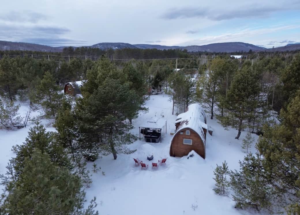 Photo drone hiver Photo drone hiver