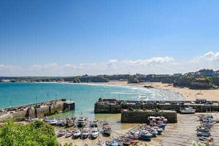 Newquay harbour 5mins walk