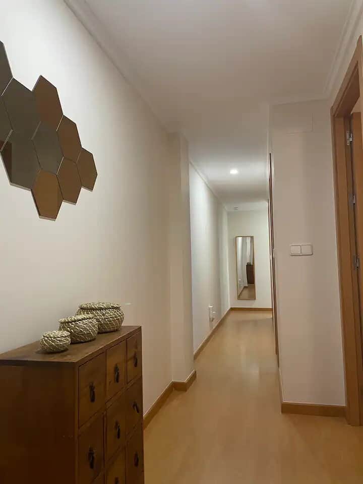 Vista entrada apartamento-Cestos