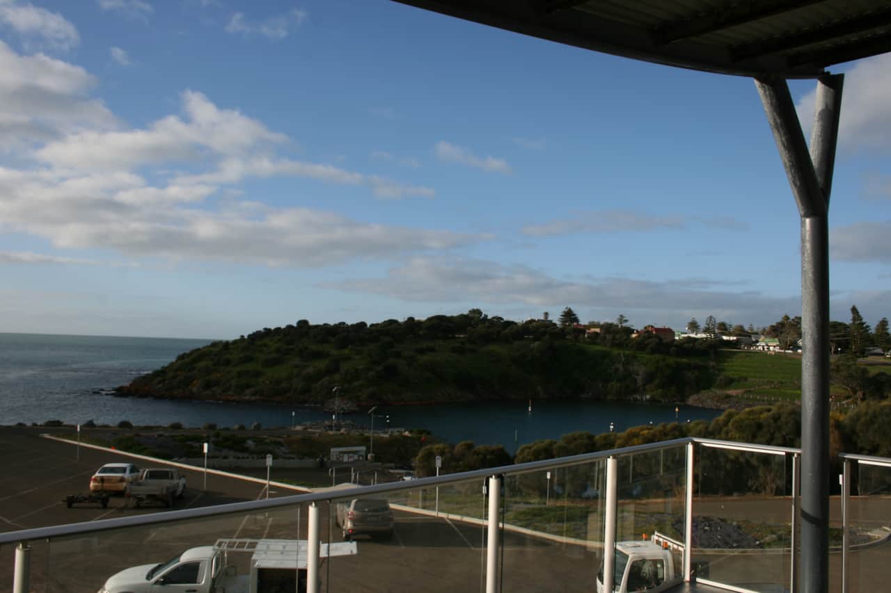 view of Christmas Cove from Balcony
