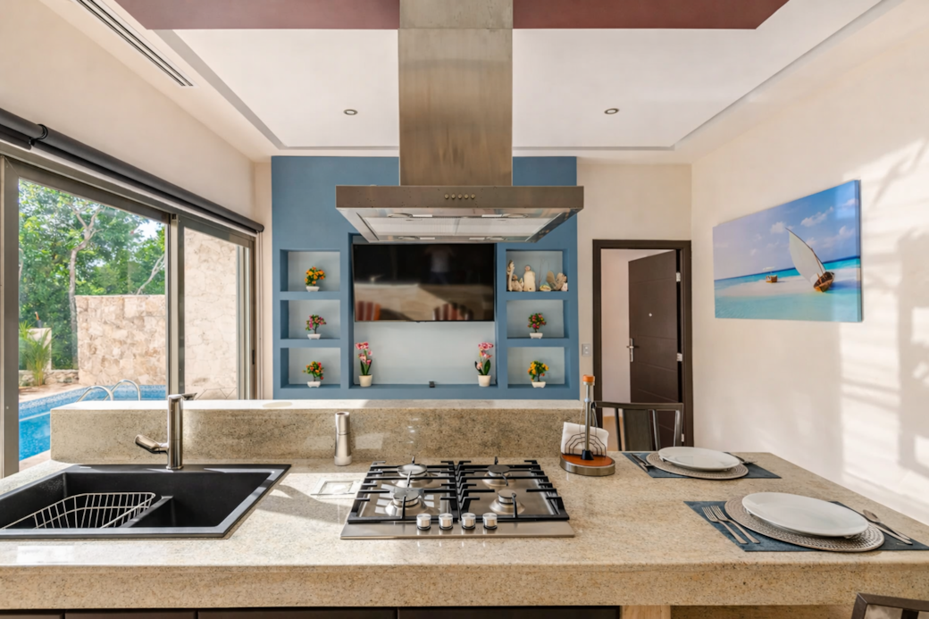 Cocina Sala Dep.2 tulum country home
