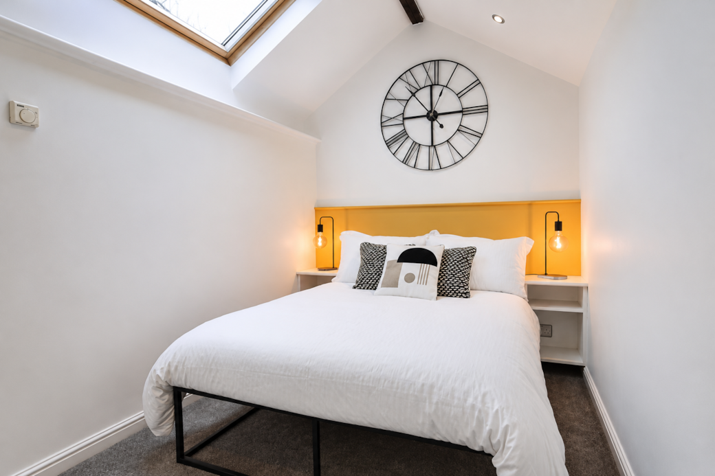 Master bedroom with double bed Master bedroom with double bed