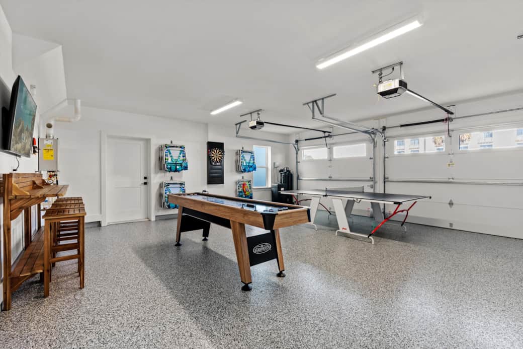 This gaming space will provide endless fun for all ages. Beach gear provided This gaming space will provide endless fun for all ages. Beach gear provided