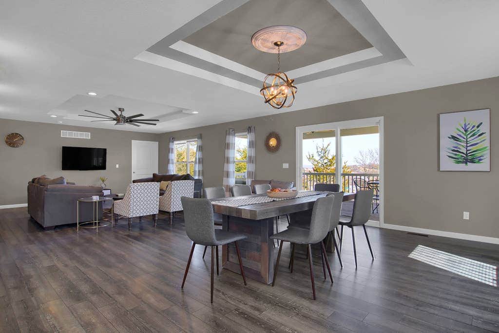 Dining and living room.