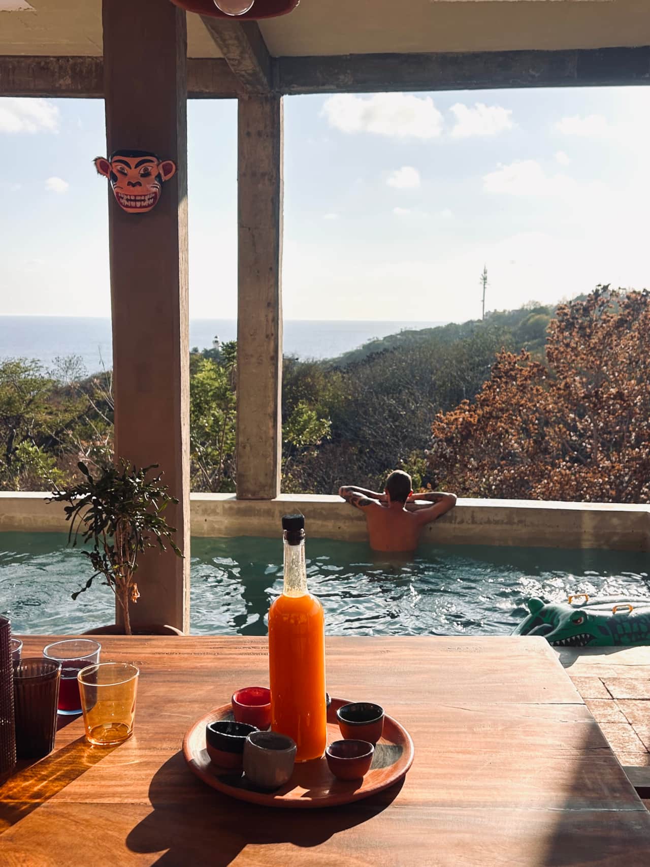 ocean view from the pool