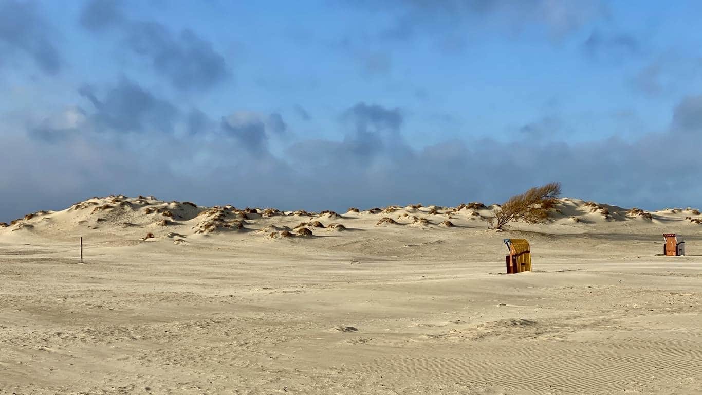 Dünenformation am Hauptbadestrand