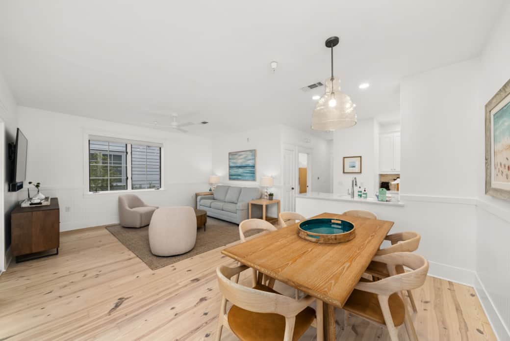 Open concept living/dining