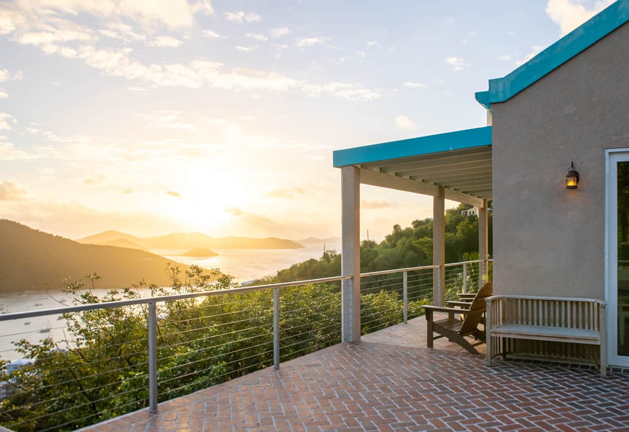 Looking East as the sun rises over Coral Bay