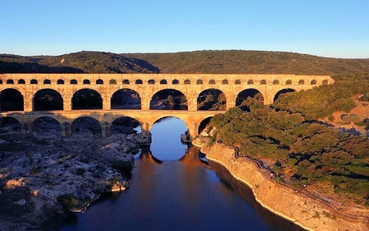 le pont du gard proche d'Uzès