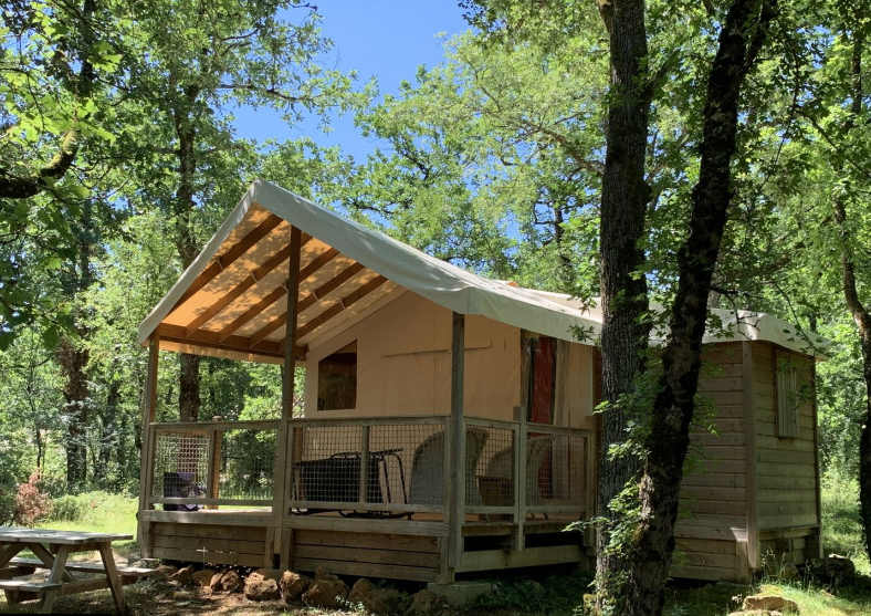 Glamping Lodge sdb vue exterieur
