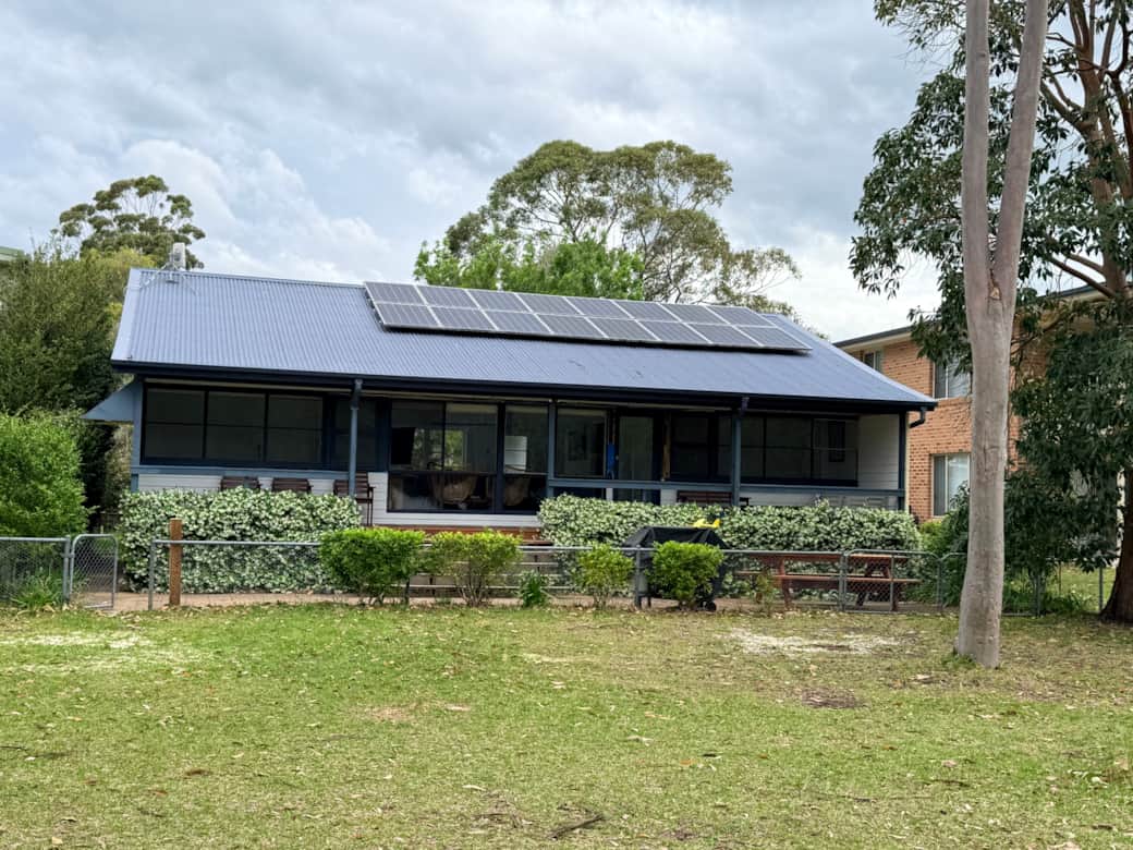 Lake side of property