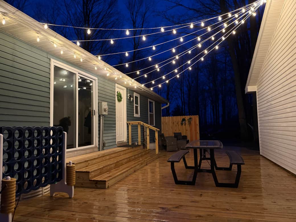 Expansive back deck