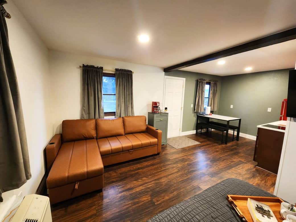 Living area features a pull out couch Living area features a pull out couch