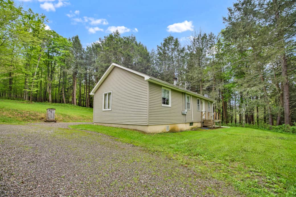 Plank Road Retreat is secluded, not visible from the road. 