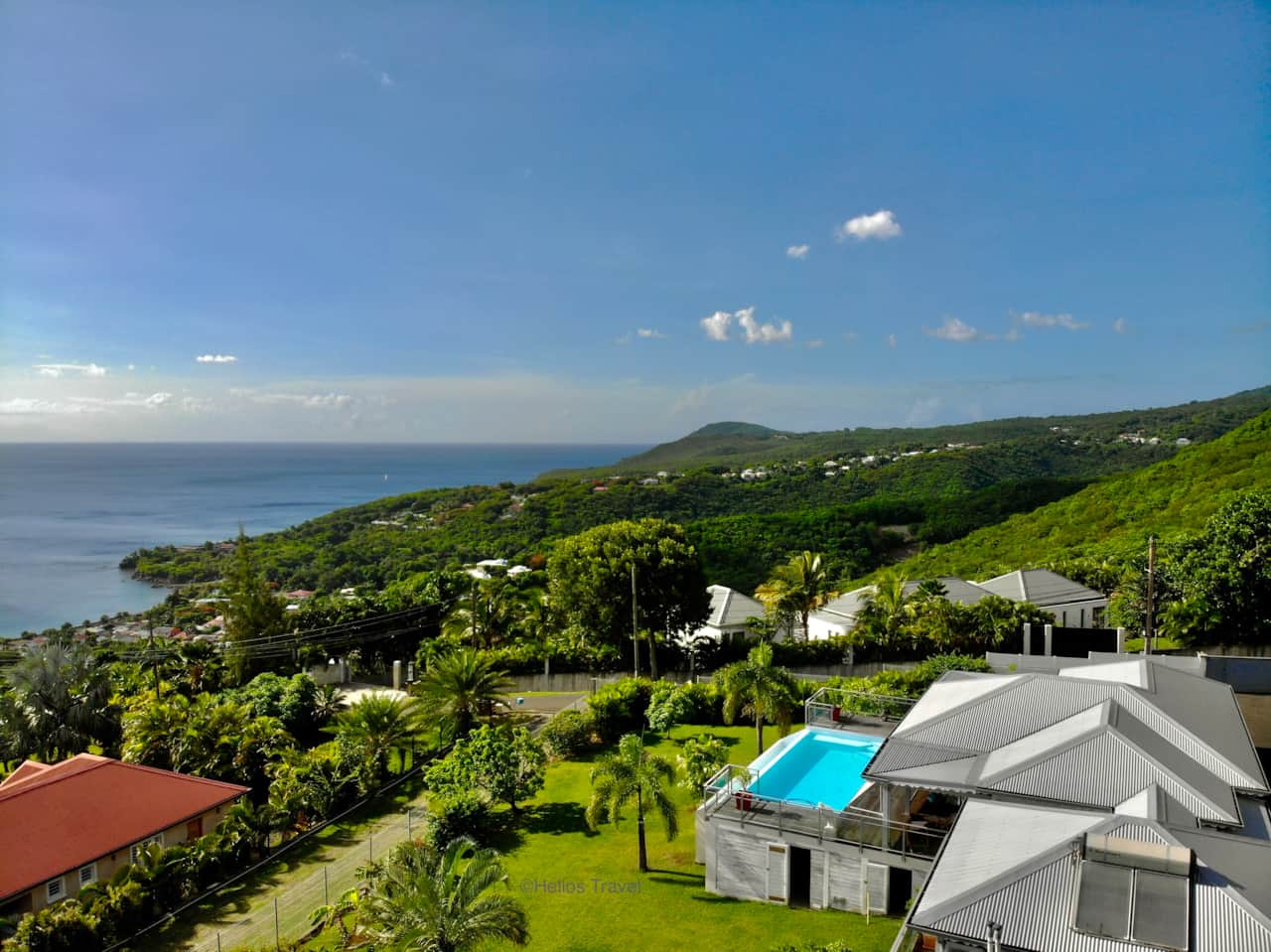 The view of the Caribbean Sea