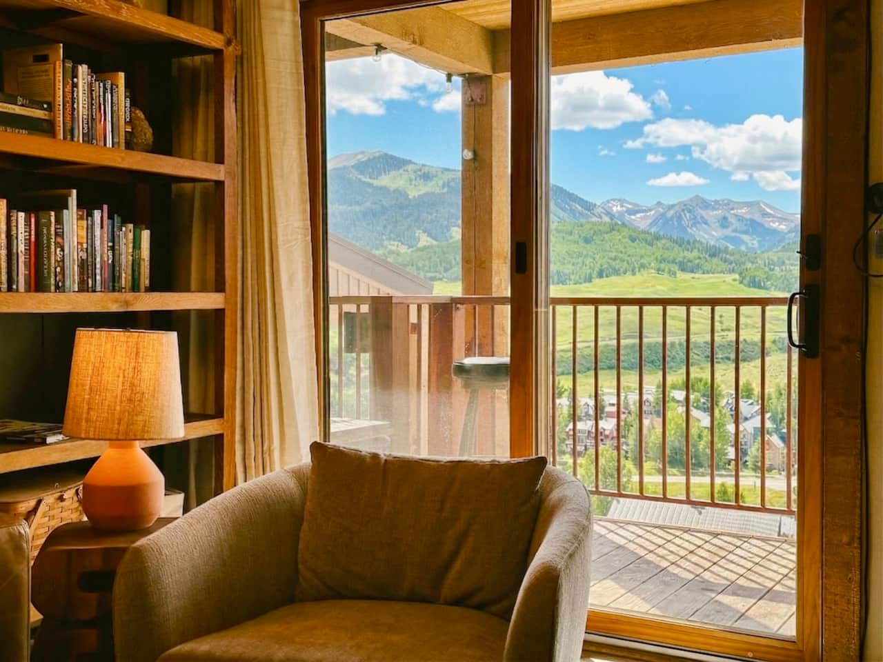 Relax and take in the view with a good book.