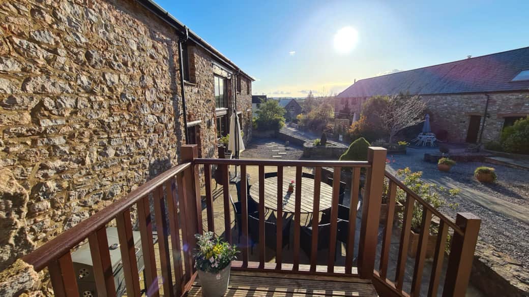View from kitchen door