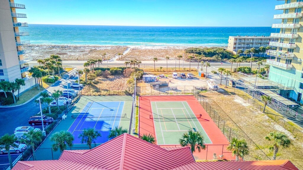 Tennis Courts on Property