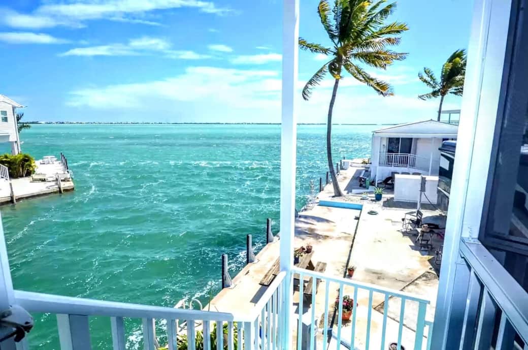 Views as you are going up the stairs to the back door where you enter the property. Two lots back from front line so you get exquisite views from everywhere.
