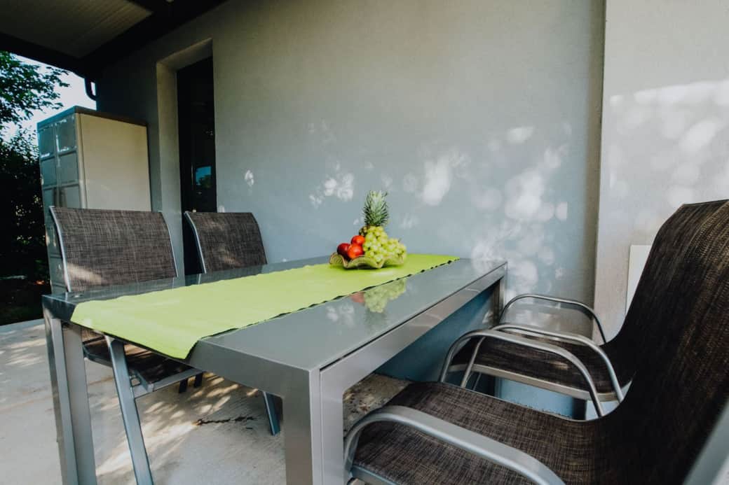 Outdoor dining table