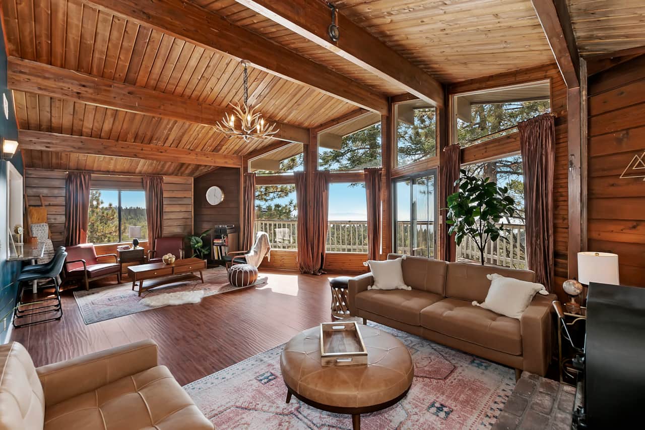 The spectacular view from the lounge