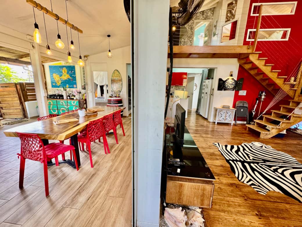 El Poyito Kite & Surf Camp - Salon extérieur intérieur