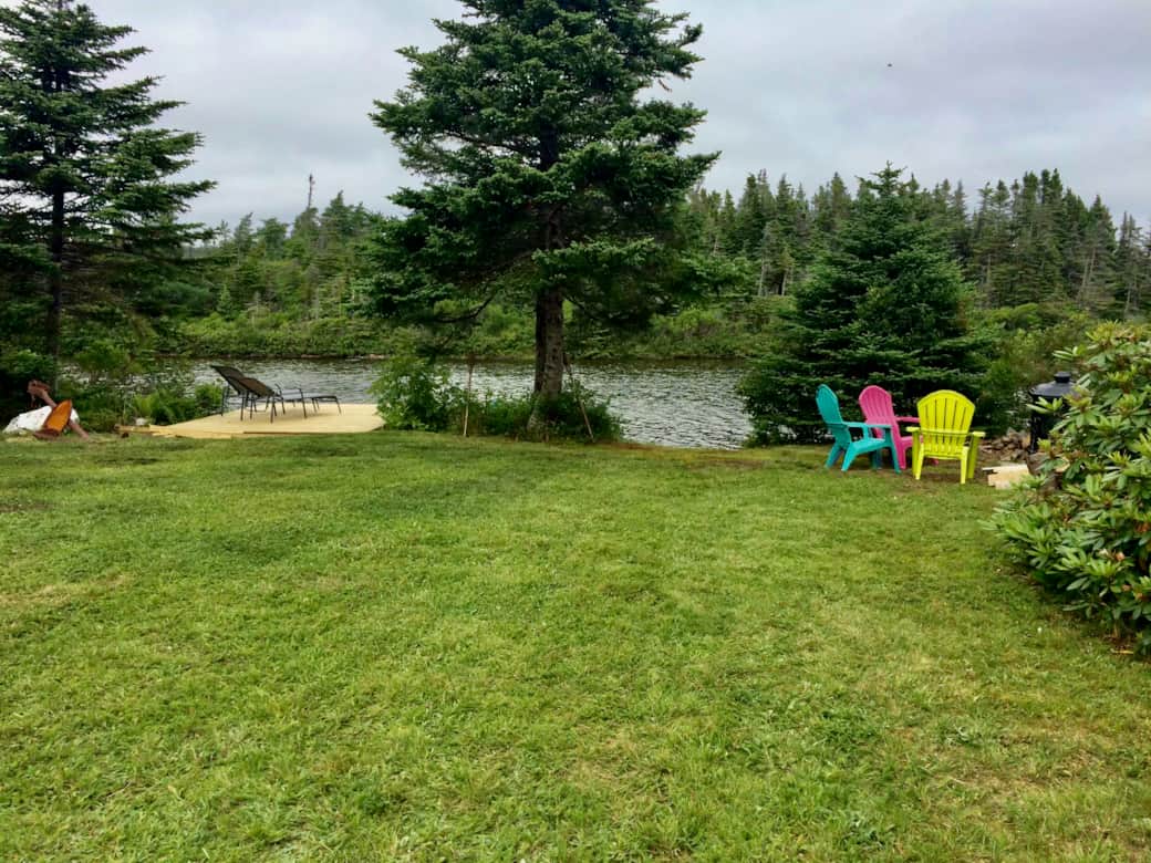 Spacious back yard