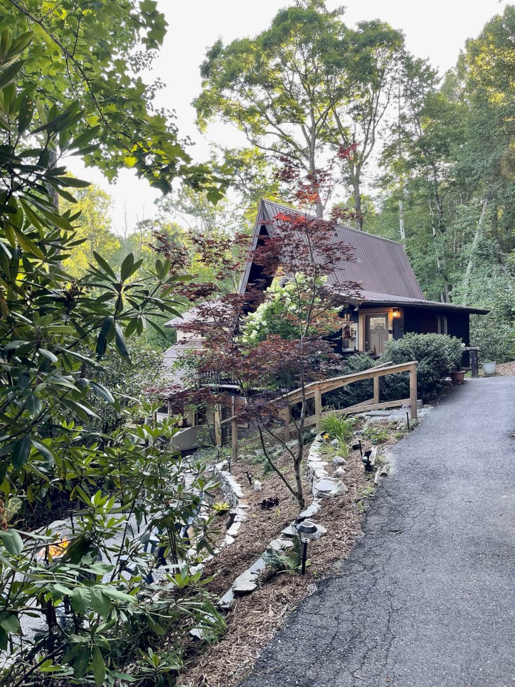 Linville A Frame Cabin Japanese Maple
