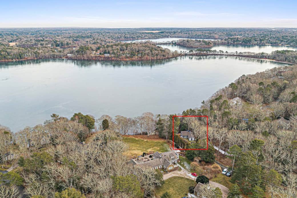 Our home sits overlooking beautiful Mystic Lake in Marstons Mills, Cape Cod