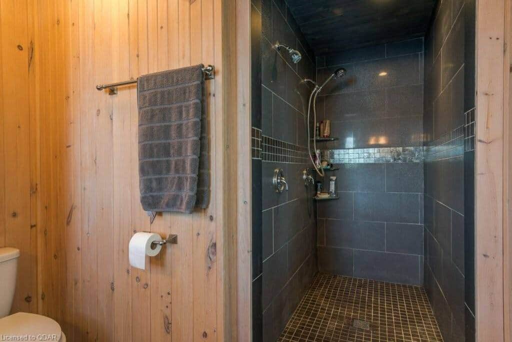 Spa showers with West Elm bath linens and Attitude natural products. Spa showers with West Elm bath linens and Attitude natural products.